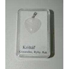 Krištáľ veľké srdce
