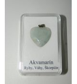 Akvamarín veľké srdce