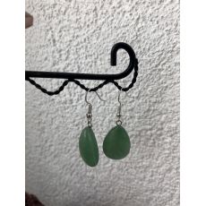 Náušnice visiace oválne avanturín