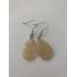 Náušnice visiace oválne citrín