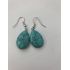 Náušnice visiace oválne tyrkenit